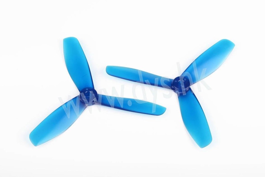 Multirotors * | Dys 5045 3-Blade Translucent Props (Cw/Ccw) 1 Pair (Blue)