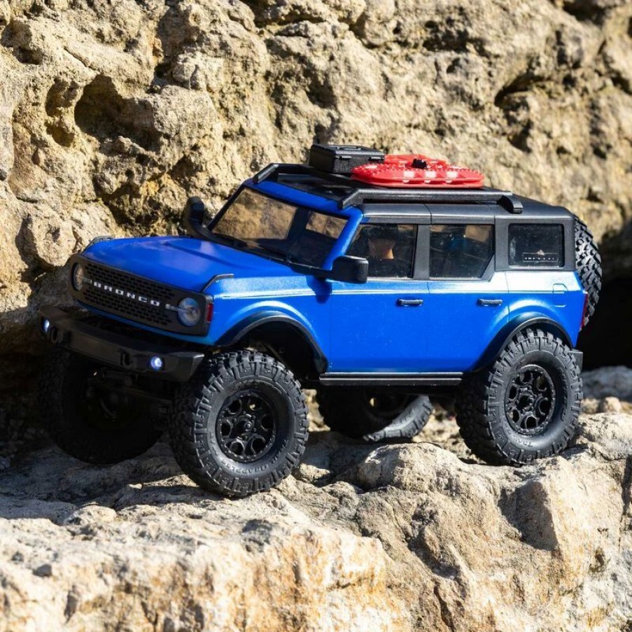 Cars, Trucks, Boats * | Axial 1/24 Scx24 2021 Ford Bronco 4Wd Truck Brushed Rtr, Blue