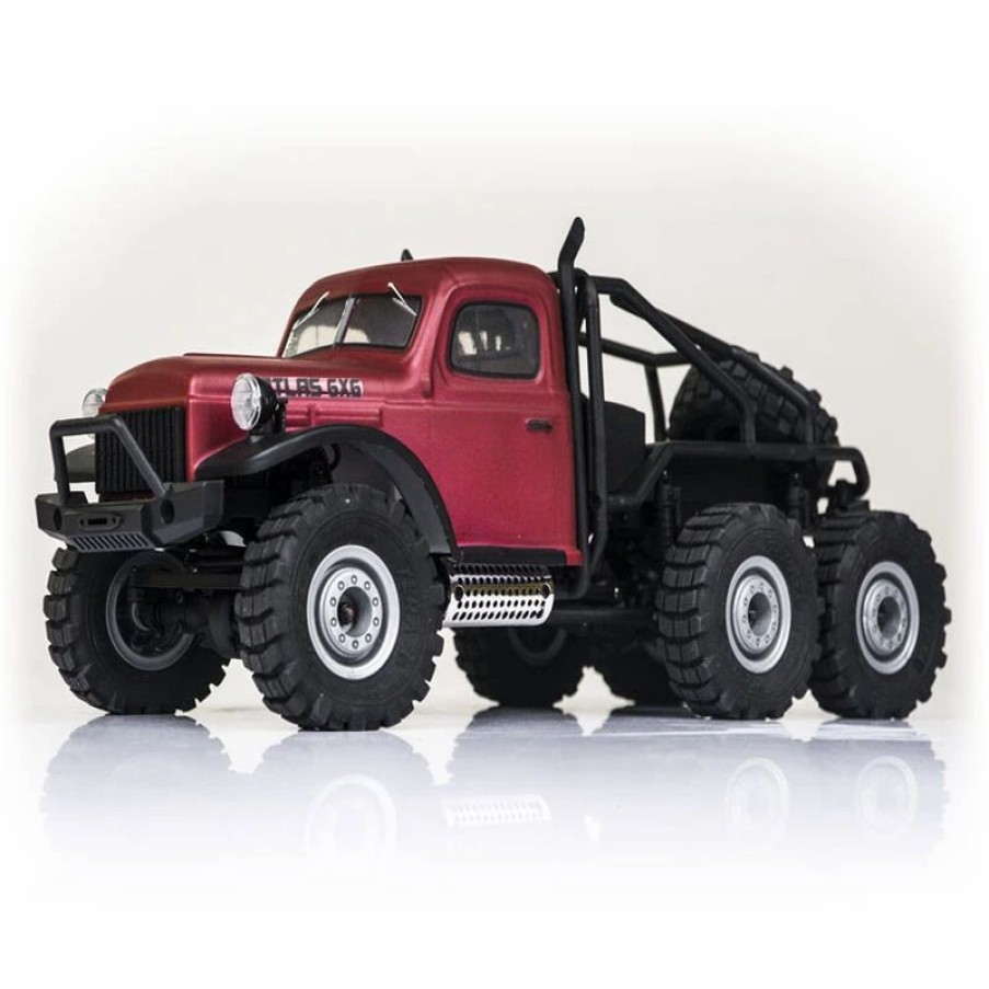 Cars, Trucks, Boats * | Fms 1/18 Atlas 6 6 Rtr Crawler, Red